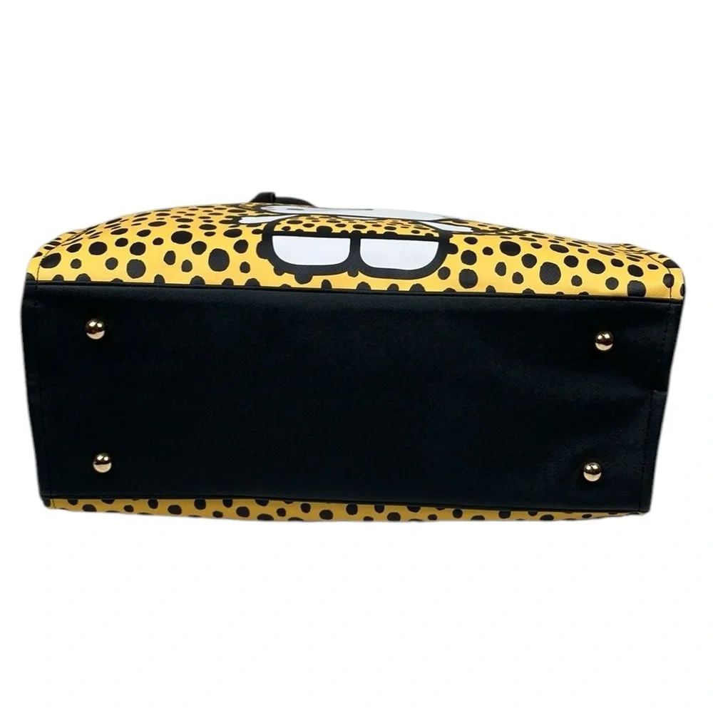Hello Kitty Cheetah Tote Bag 3 Pc Set Crossbody Purse NWT